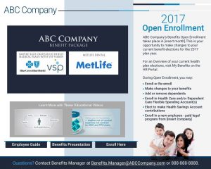sample open enrollment digital solutions