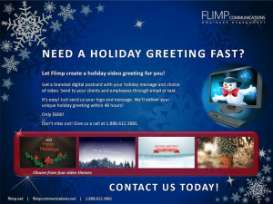 holiday digital communications
