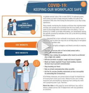free COVID-19 video and digital postcard for employee communications